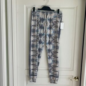 P.J. Salvage Gray and Cream Lounge Pants
